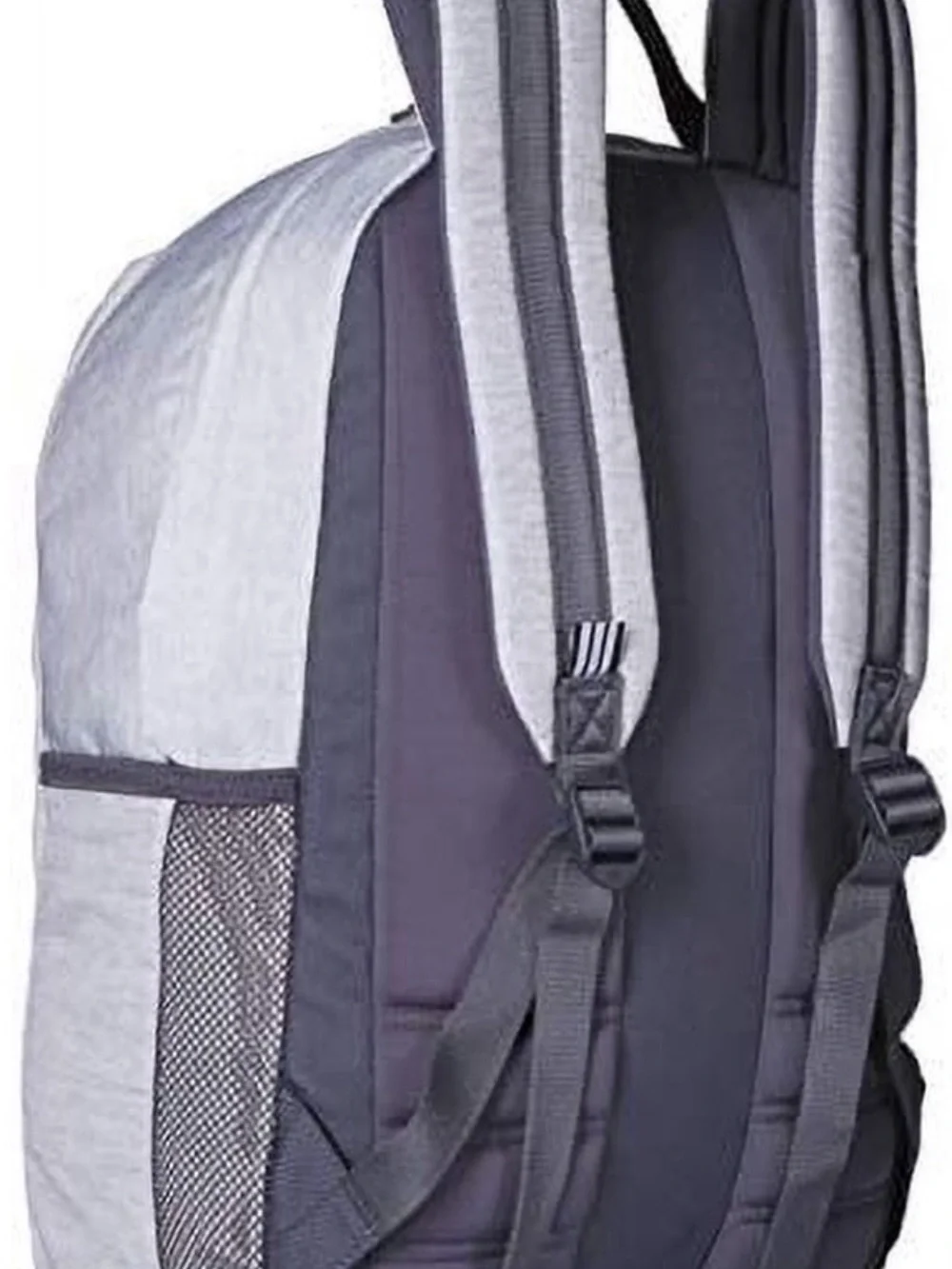adidas White Backpack with Blush Stripe Accents